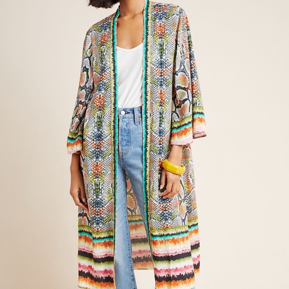 Anthropologie Annette Duster Kimono One Size